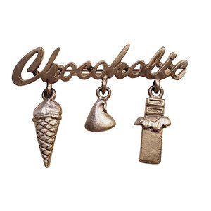 Spoontiques Chocoholic Pewter Brooch